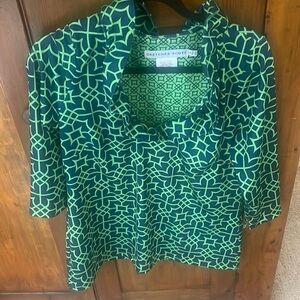 Gretchen Scott ruffle top